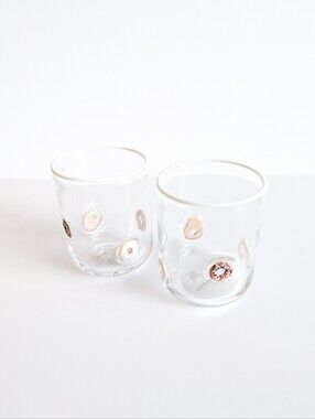 Anthropologie Icon Juice Glass Set of 2 – Bagels